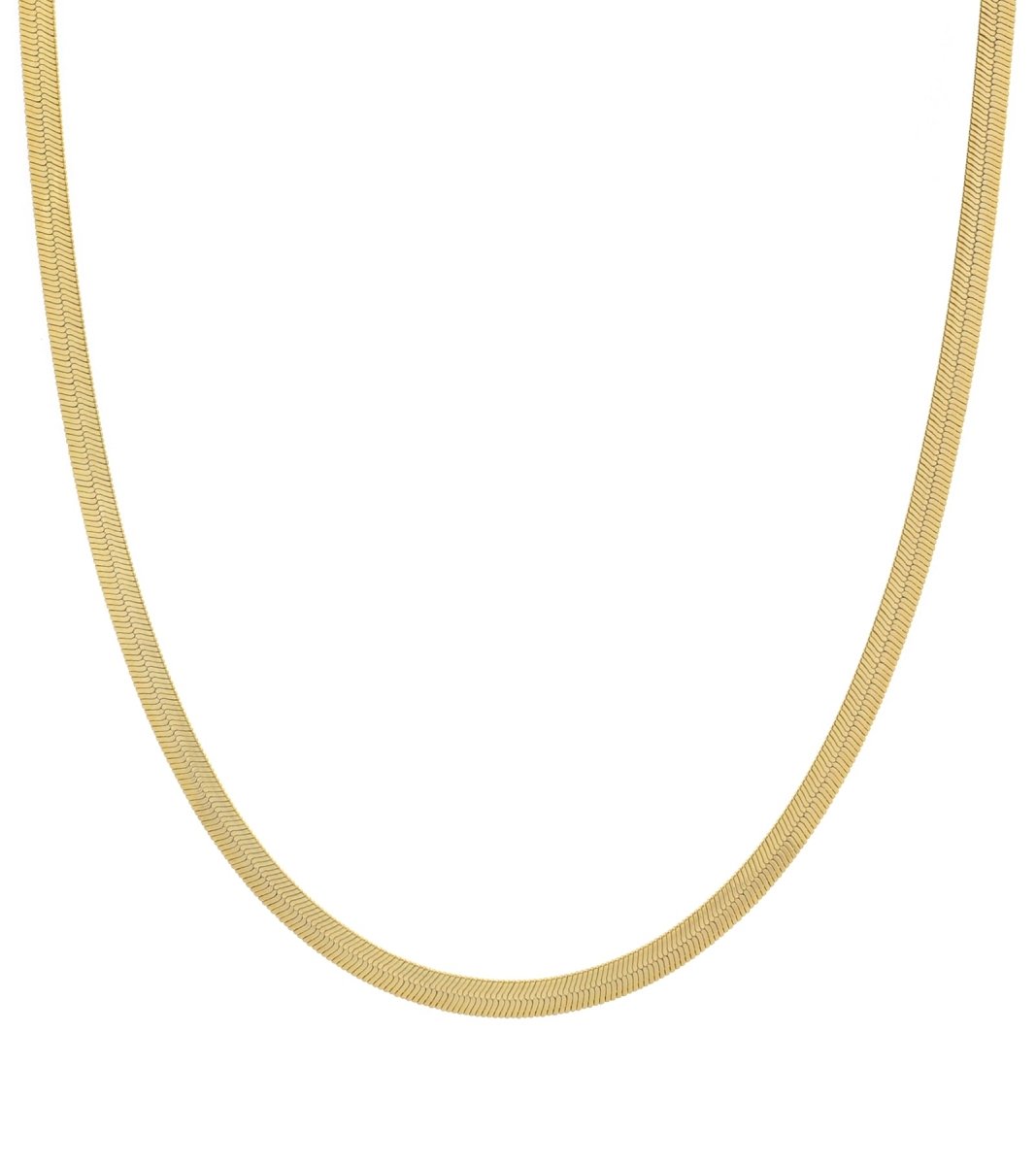 Herringbone Chain Necklace | 18K Gold Filled Herringbone Chain, Layered Necklace, Flat Snake Chain, Skinny Gold Chain Everyday Wear | Stainless Steel, Gold Filled 3mm 4mm | WA-930 to WA-936 - DLUXCA