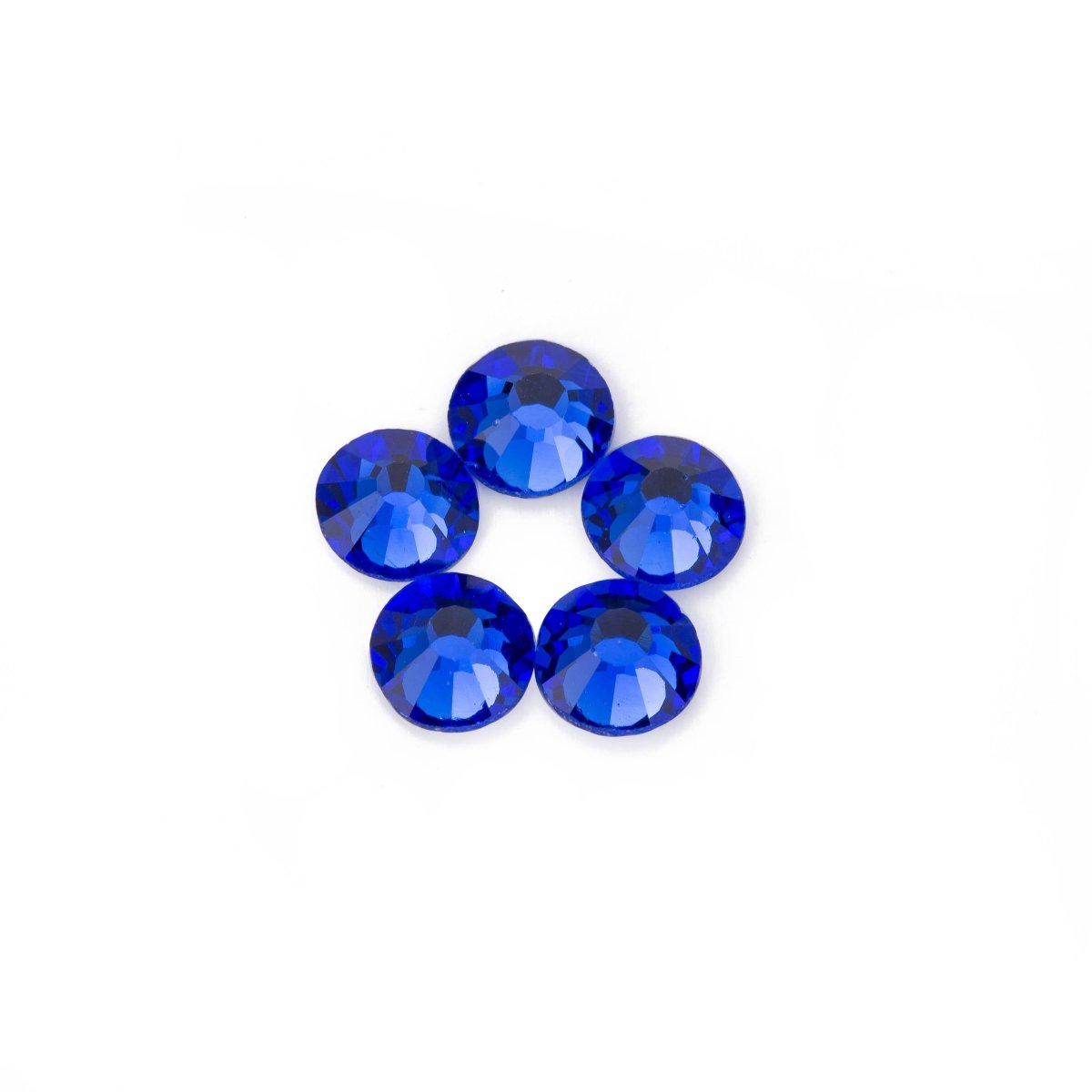 High Quality Crystal Bright Sapphire Blue Rhinestones loose flat back No Hot Fix bead Size ss 10/ ss 12/ ss14 / ss16 / ss20 / ss30 / ss34 - DLUXCA