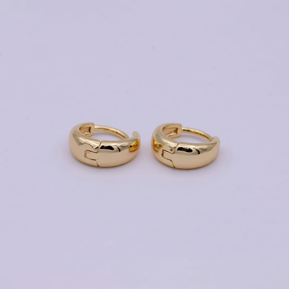 Hypoallergenic Tiny Hoop Earrings • 14k Gold Filled Dainty Earrings • Huggie Hoops Earrings • Minimalist Earrings Wholesale Jewelry | T-280 - DLUXCA