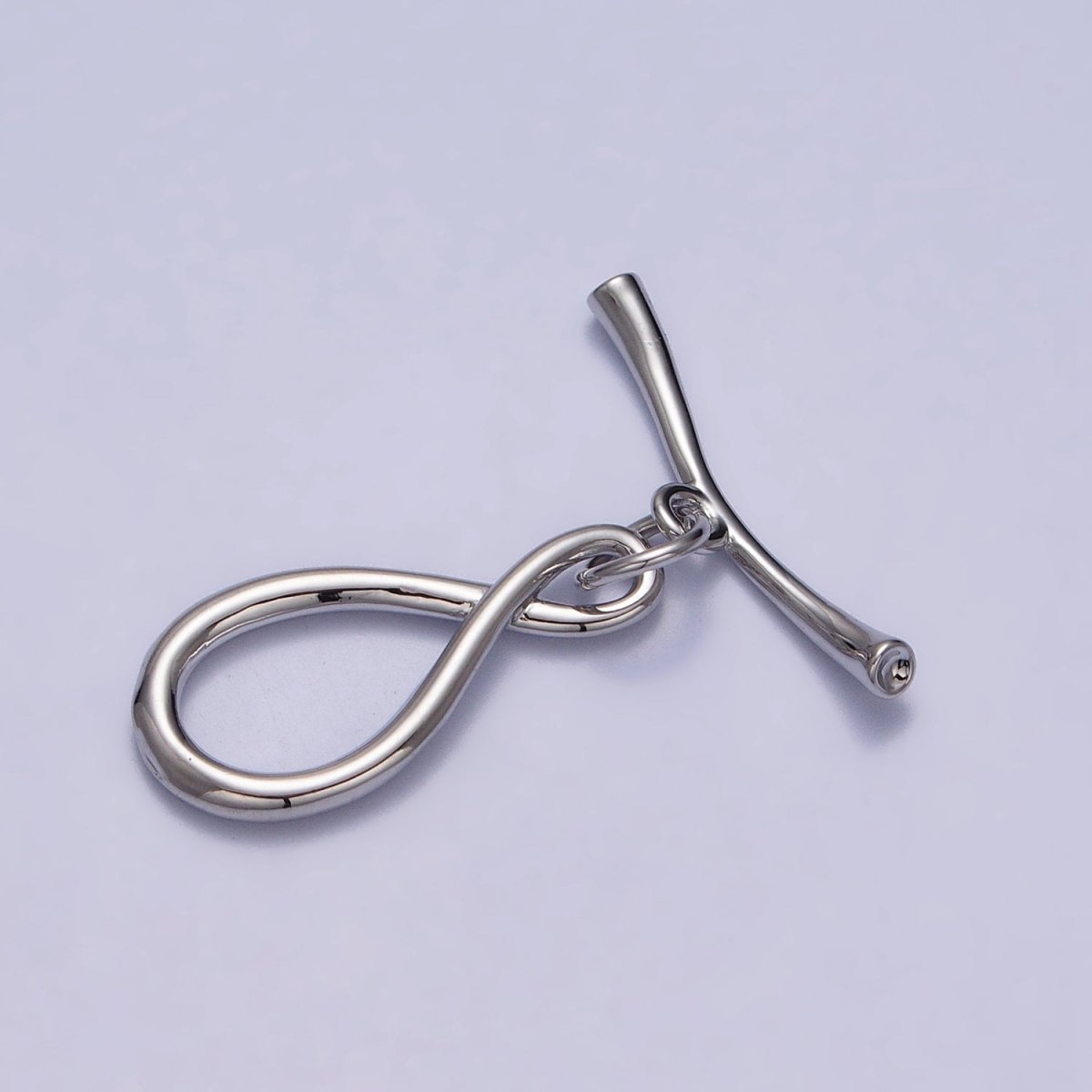 Infinity Coiled Geometric Toggle Clasps Jewelry Closure in Gold & Silver | Z-082 Z-083 - DLUXCA