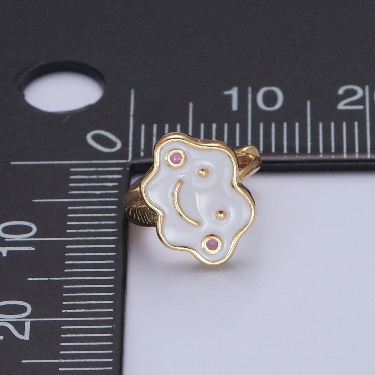 Kawaii Happy Cloud Huggie Earring T-504 - DLUXCA