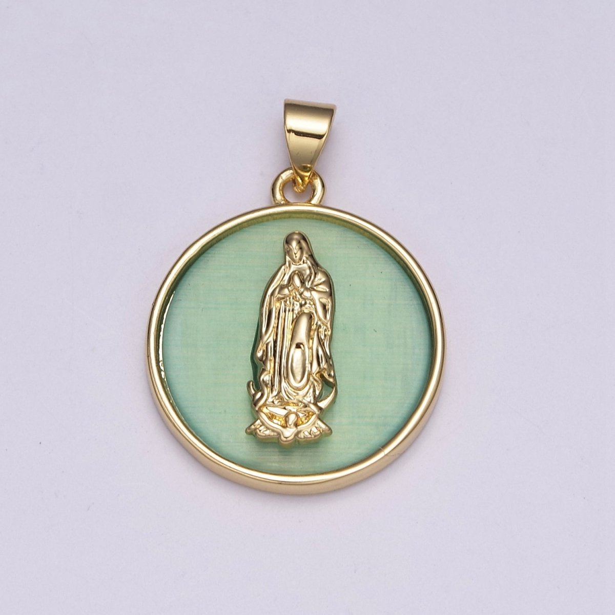 Lady Guadalupe Pendant Virgin Mary Religious Charm N-510 N-511 - DLUXCA