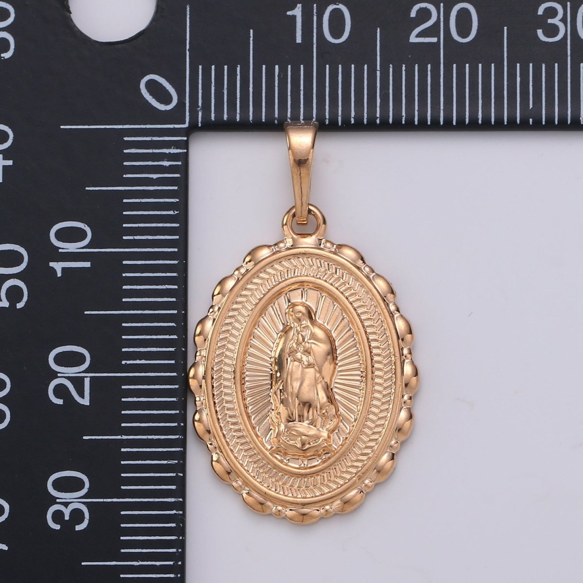Lady of Guadalupe Holy Mary Rose Gold Filled Pendants J-108 - DLUXCA