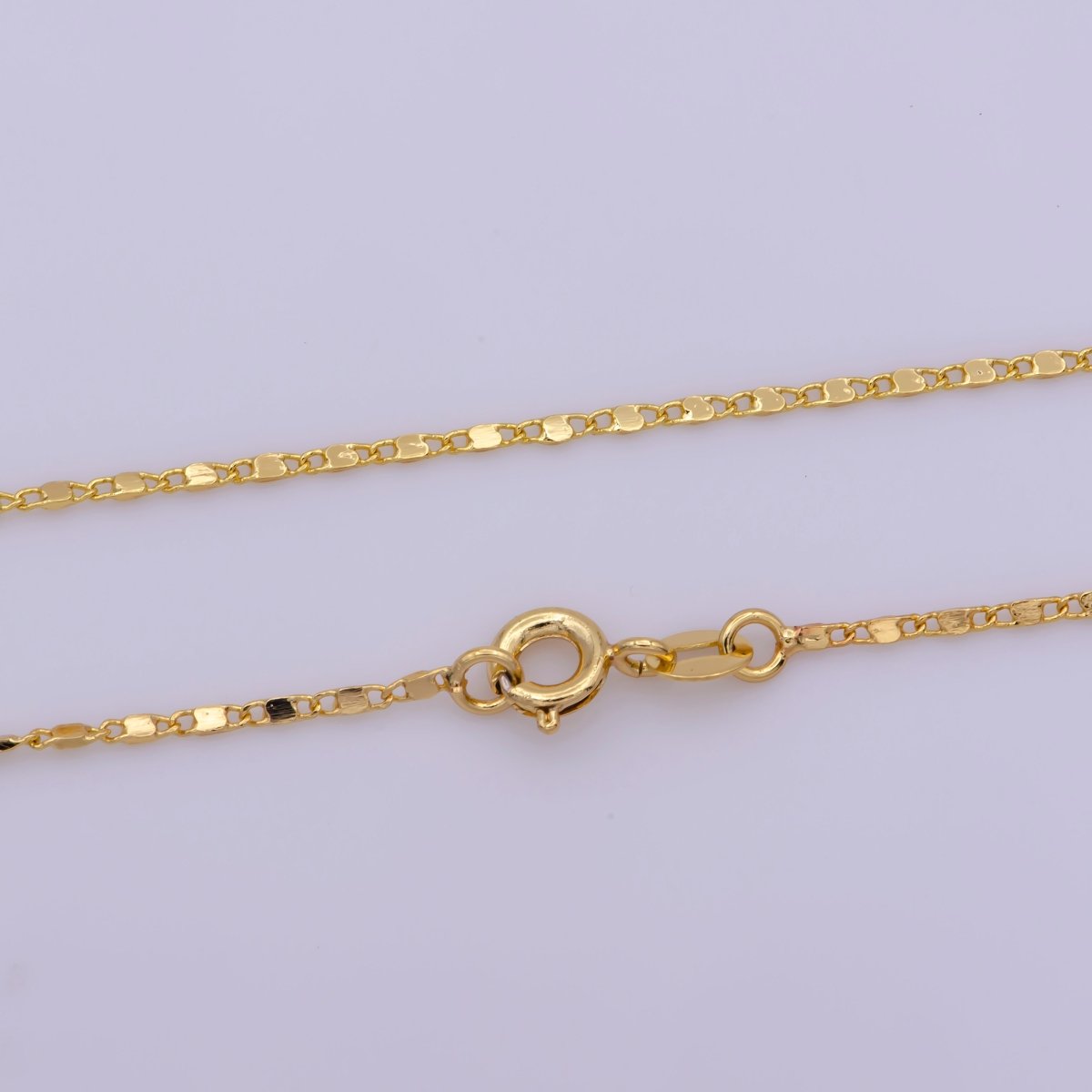Layering Gold Anchor Chain Choker Necklace, 24k Gold Filled Chain, Chain Layering Necklace, Dainty Gold Chain, Minimalist Jewelry Necklace | WA-383 - DLUXCA