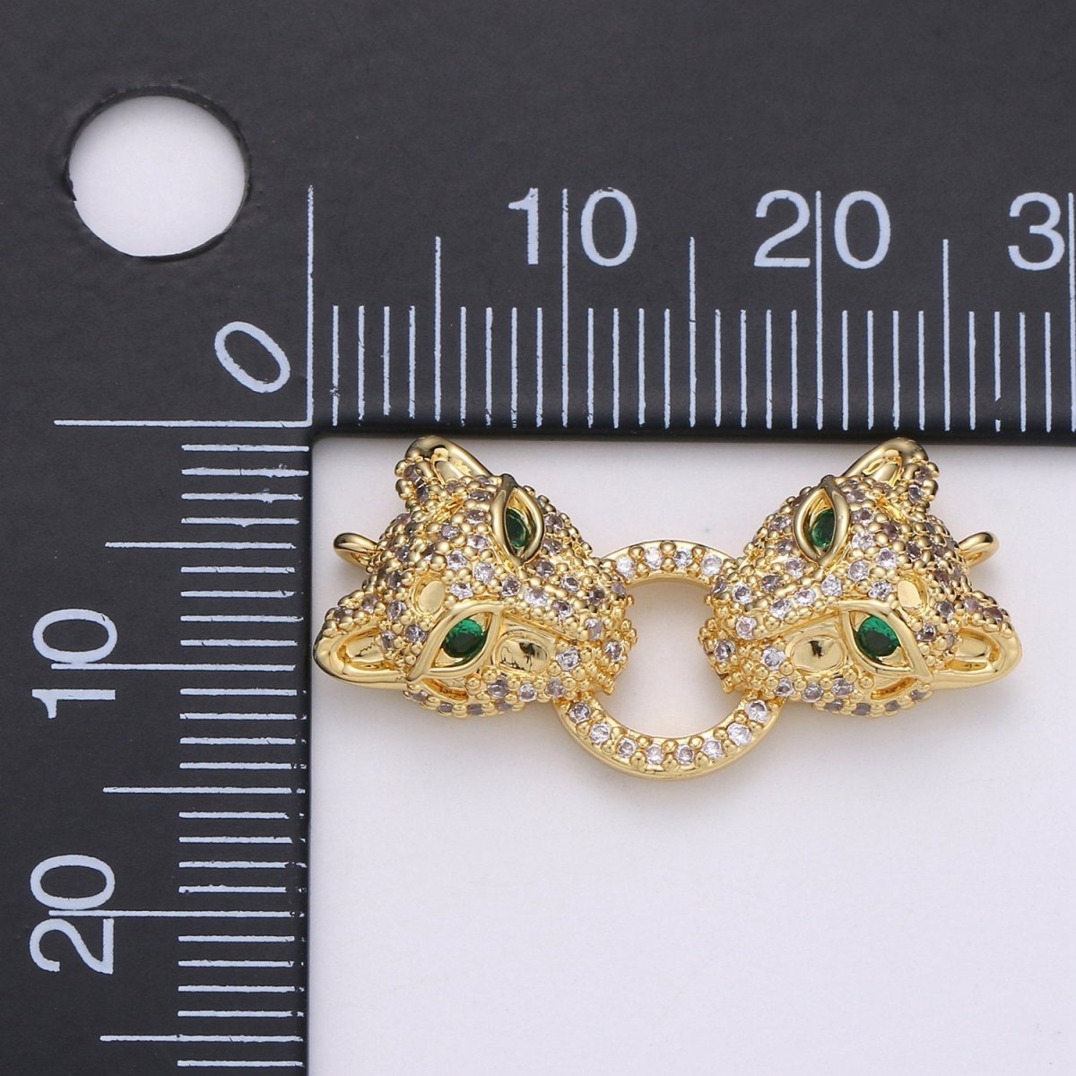 Leopard Charms Bracelet Connector Gold Silver Link Connector Animal Jewelry Supplies Component Curved for Bracelet Component F-446 F-447 - DLUXCA