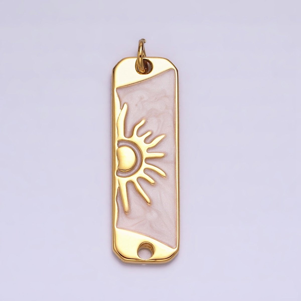 Long Bar Sun Charm Silver Gold Sun Rise Good Morning Earth Day Necklace Pendant AC581 AC582 AC583 AC584 - DLUXCA