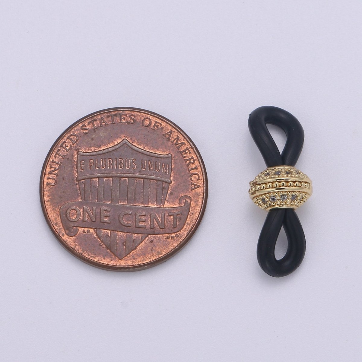 Micro Pave Beads Gold Face Mask cord tip Chain Facemask, glasses, silicone connector, eyewear accessories, jewelry manufacturing K-442 K-443 K-621 K-622 - DLUXCA