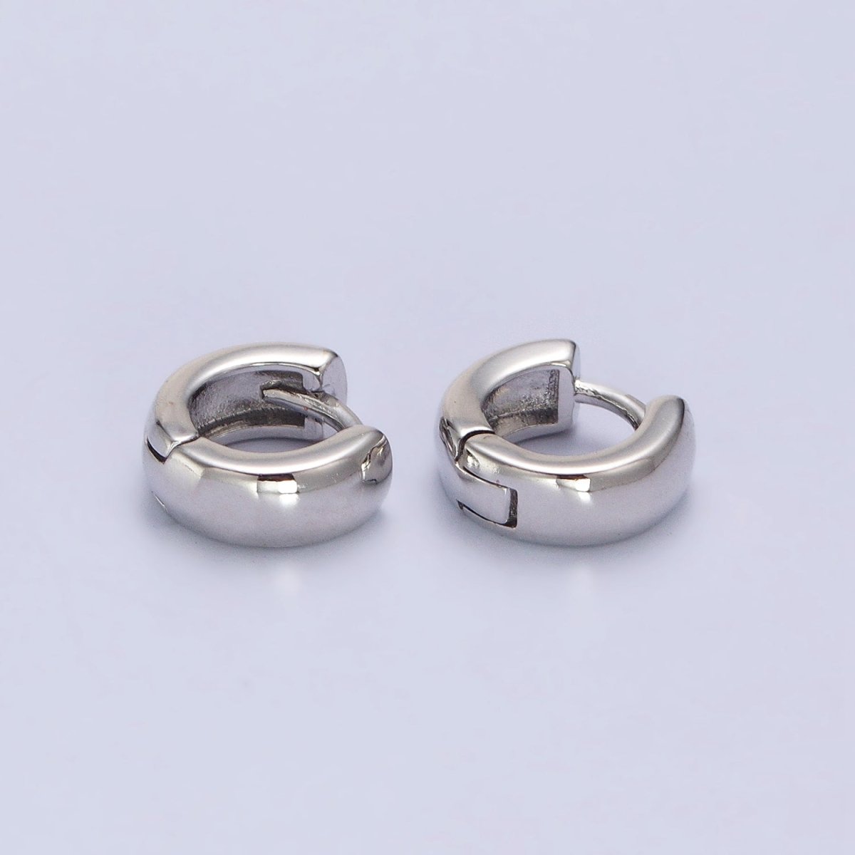 Mini 10mm Classic Cartilage Huggie Earrings in Gold & Silver | AB073 AB074 - DLUXCA