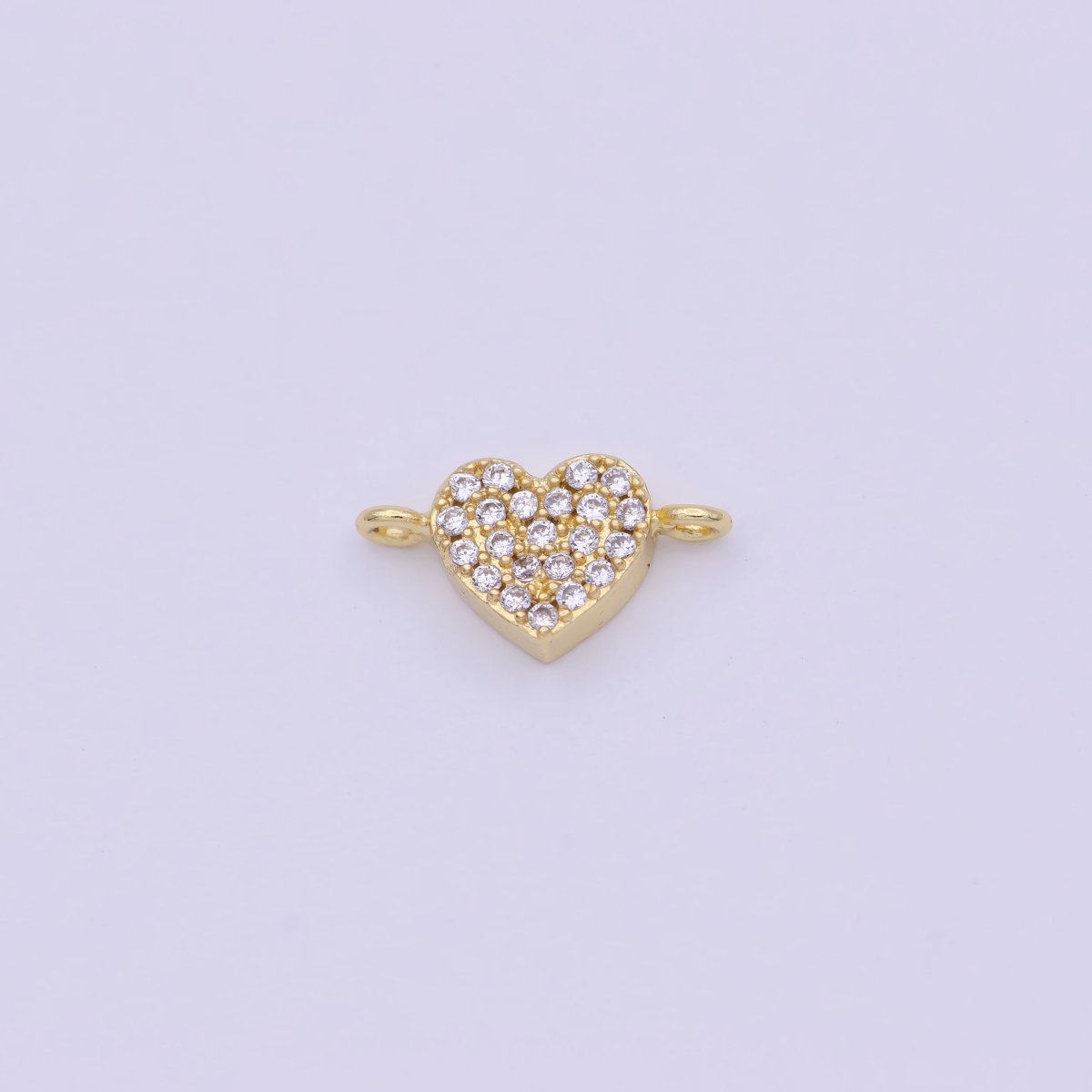 Mini 14k Gold Filled Heart, Star Charm Connector for Bracelet Necklace Earring Link Connector Supply F-001 F-003 - DLUXCA