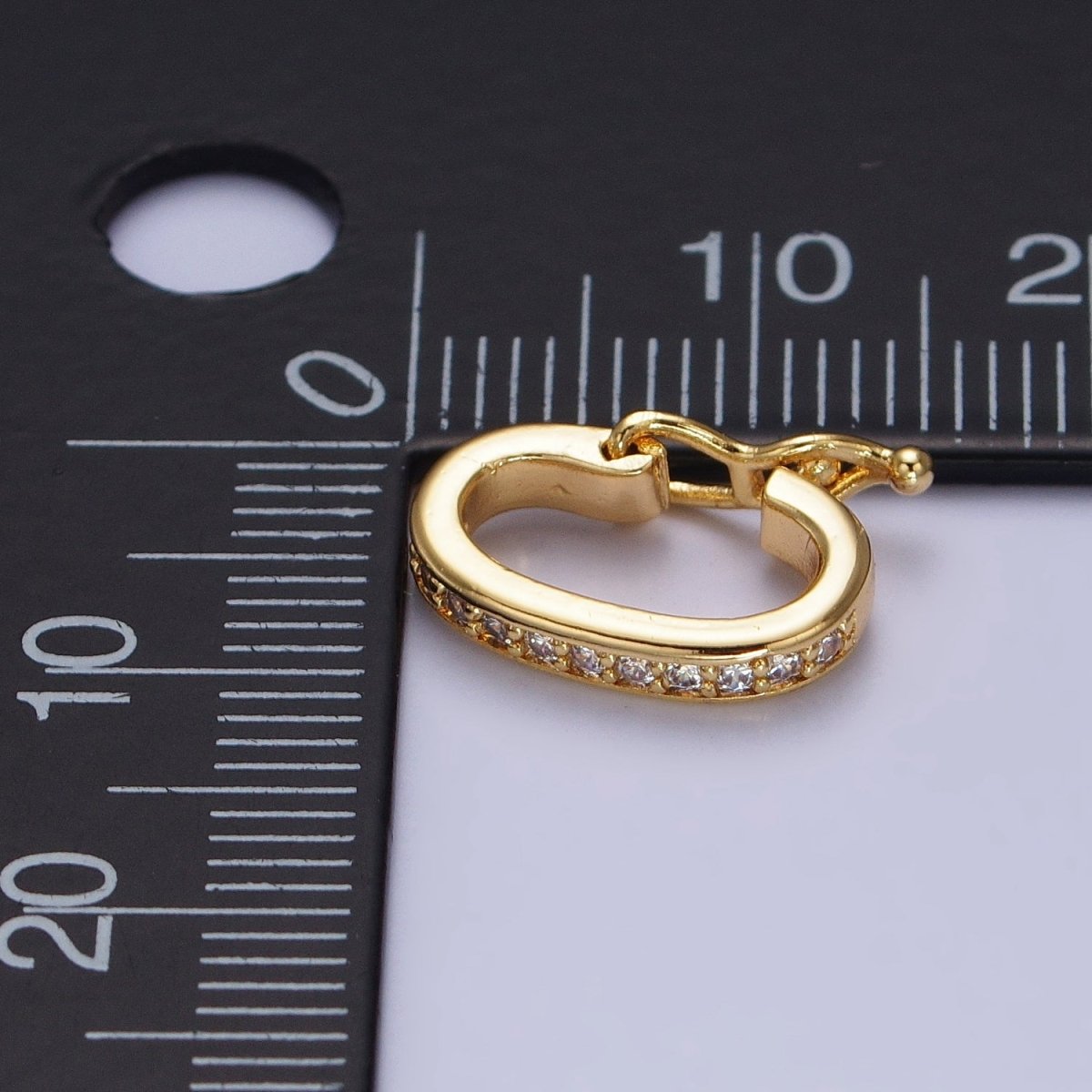 Mini Cubic Oval End Clasp, Jewelry Clasp for Bracelet Necklace End Clasp Gold Plated Finding for Jewelry Making Supplies Z-100 Z-106 - DLUXCA