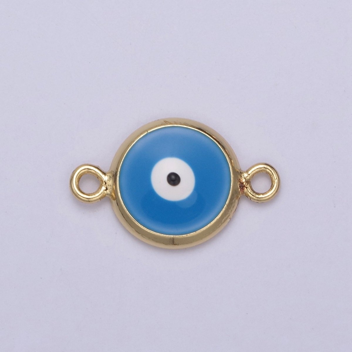 Mini Evil Eye Connector, Gold Filled Evil Eye Jewelry, Lucky Eye Jewelry, Evil Eye Charms, Evil Eye Jewelry, Good Luck Charms N-121 - N-130 - DLUXCA