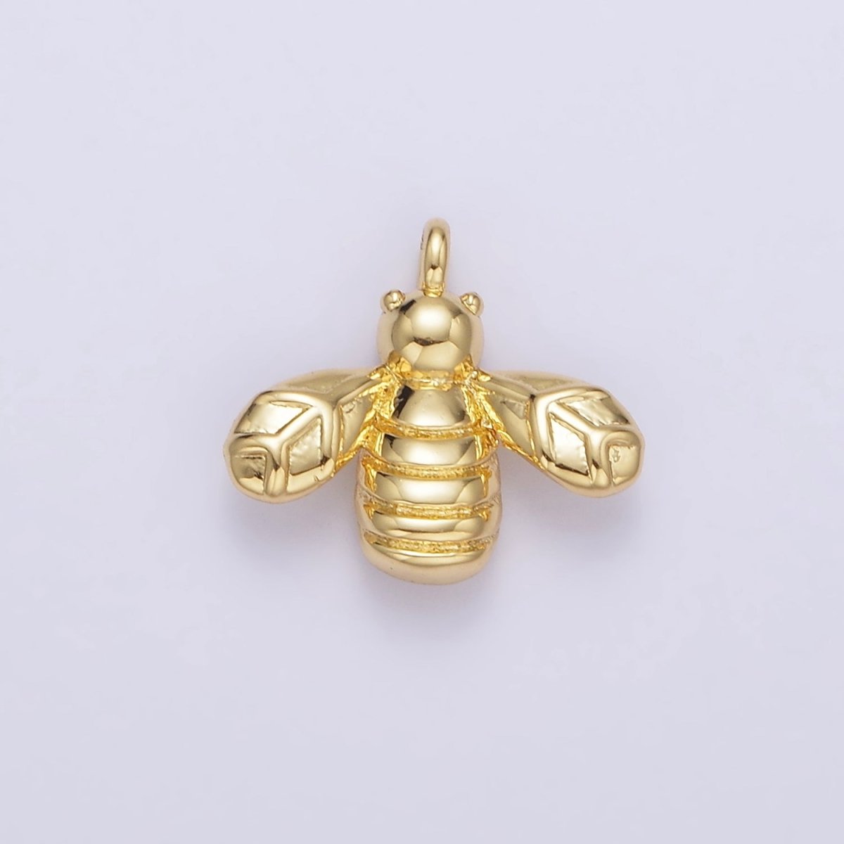 Mini Gold Bee Charm Silver Bumble Bee Charm Insect Jewelry Inspired N1087 N1088 - DLUXCA