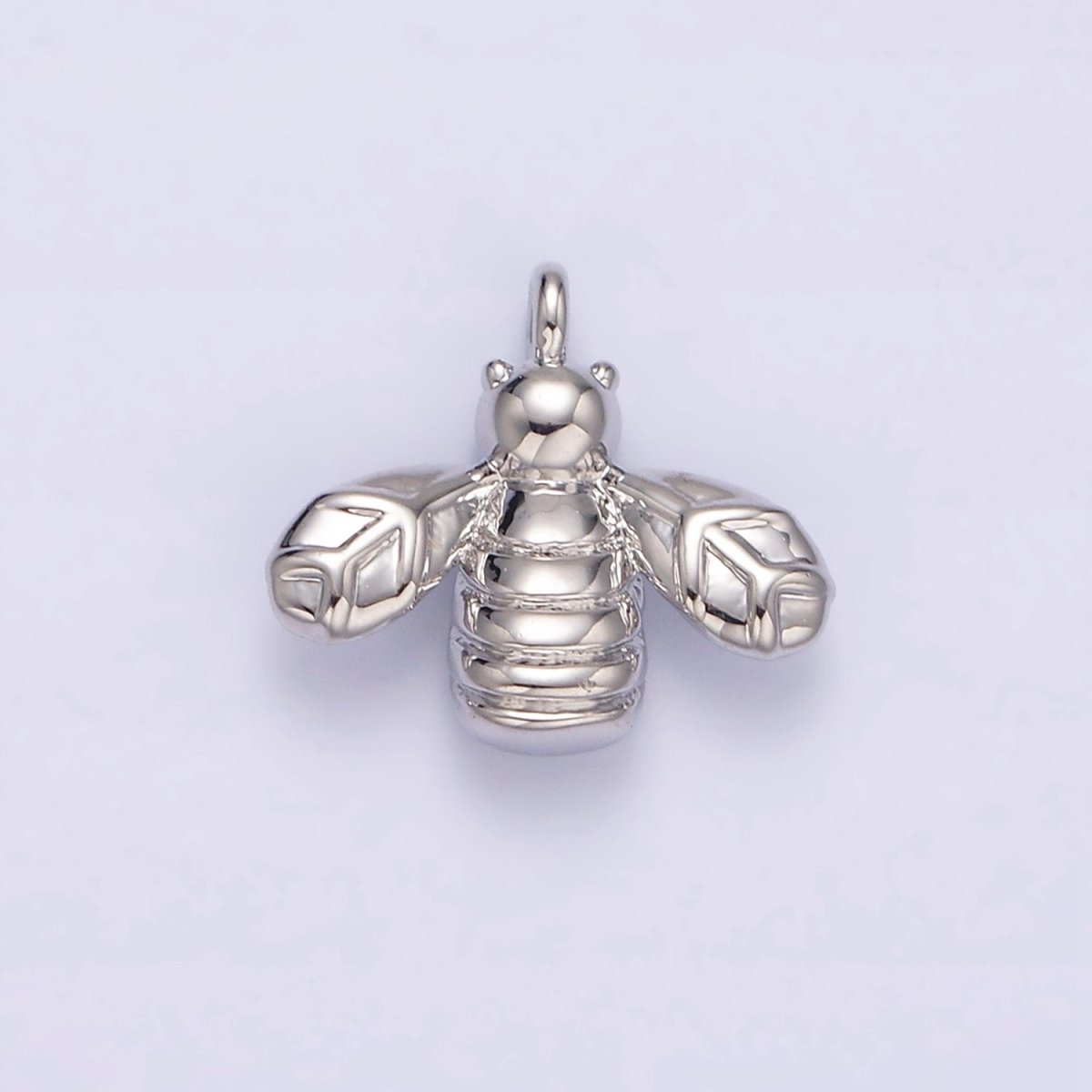 Mini Gold Bee Charm Silver Bumble Bee Charm Insect Jewelry Inspired N1087 N1088 - DLUXCA