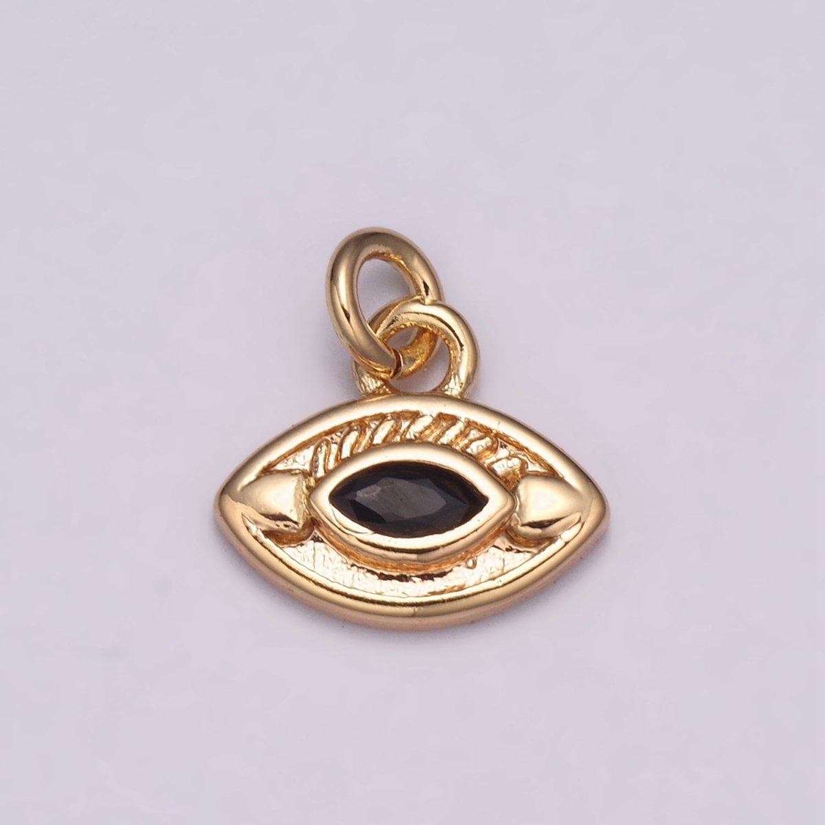 Mini Gold Evil Eye Charm Bracelet Making Craft Minimalist Amulet Cz Jewelry Protection Pendant Good Luck Lucky Eye Charm E-703-E-706 - DLUXCA