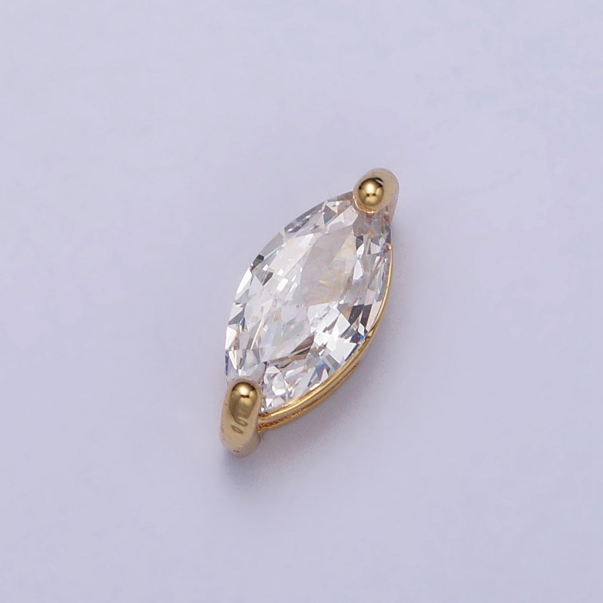 Mini Gold Filled Marquise Bead Spacer Connector 11.6 x 5.1mm for Bracelet Necklace B-816 B-817 - DLUXCA