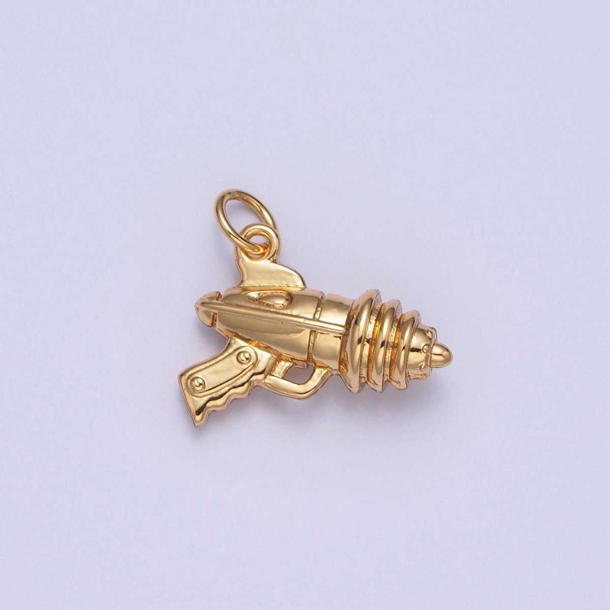 Mini Gold Space Gun Blaster Charm | X-144 - DLUXCA