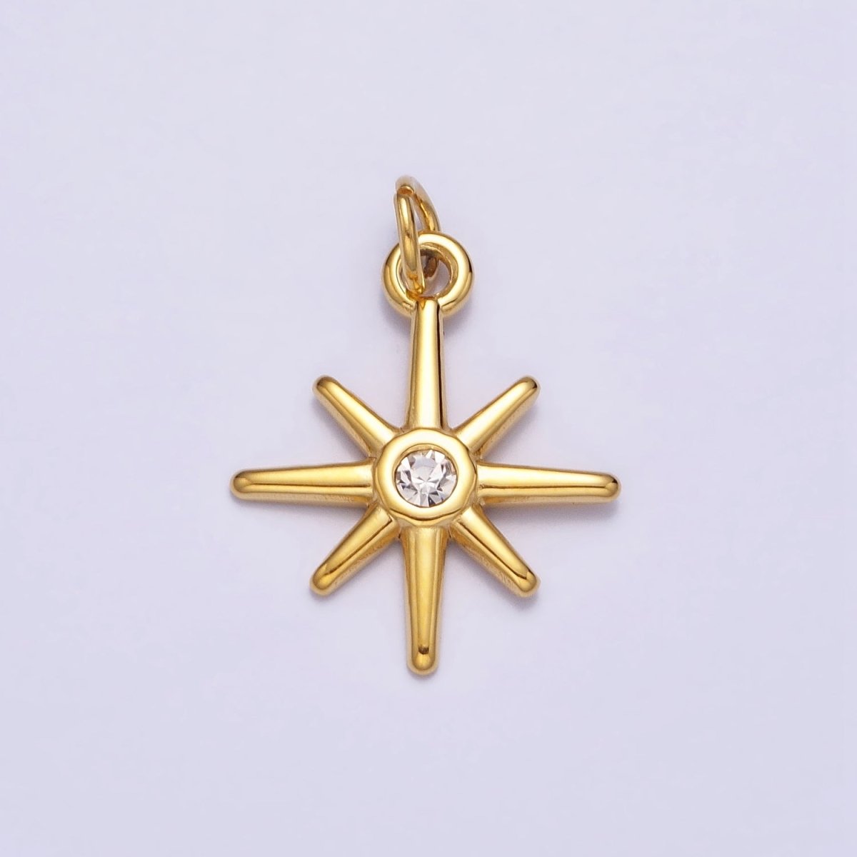 Mini Gold Star Charm North Star Pendant Celestial Jewelry AC-444 AC-445 - DLUXCA