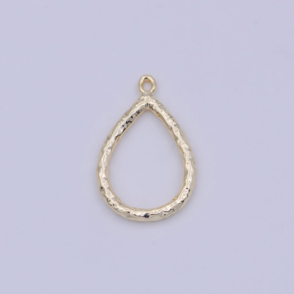 Mini Gold Tear Drop Charm For Necklace Earring Bracelet Component N-923 - DLUXCA