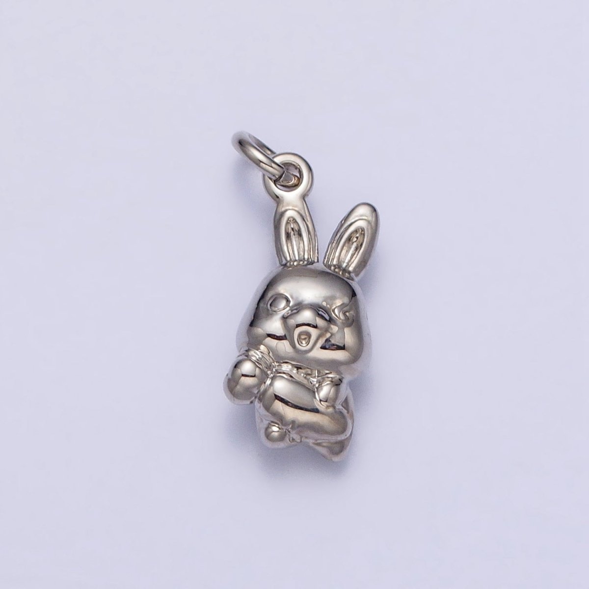 Mini Little Rabbit Bunny Carrot Add-On Charm in Gold & Silver | AC286 AC287 - DLUXCA