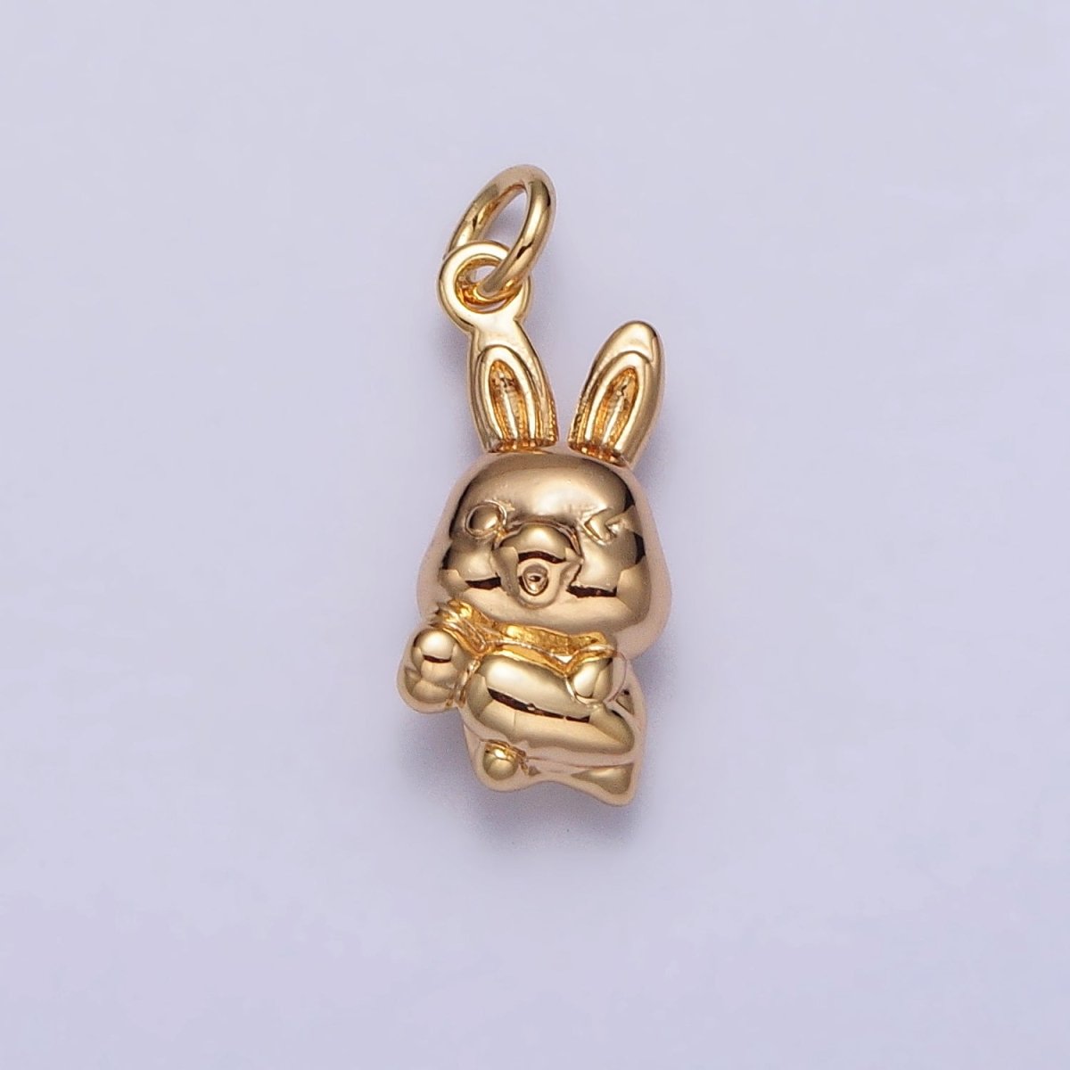 Mini Little Rabbit Bunny Carrot Add-On Charm in Gold & Silver | AC286 AC287 - DLUXCA