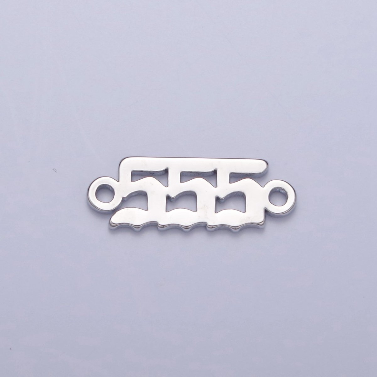 Mini Silver Angel Number Charm Connector Lucky Number for Necklace Bracelet Component G-847~G-855 - DLUXCA