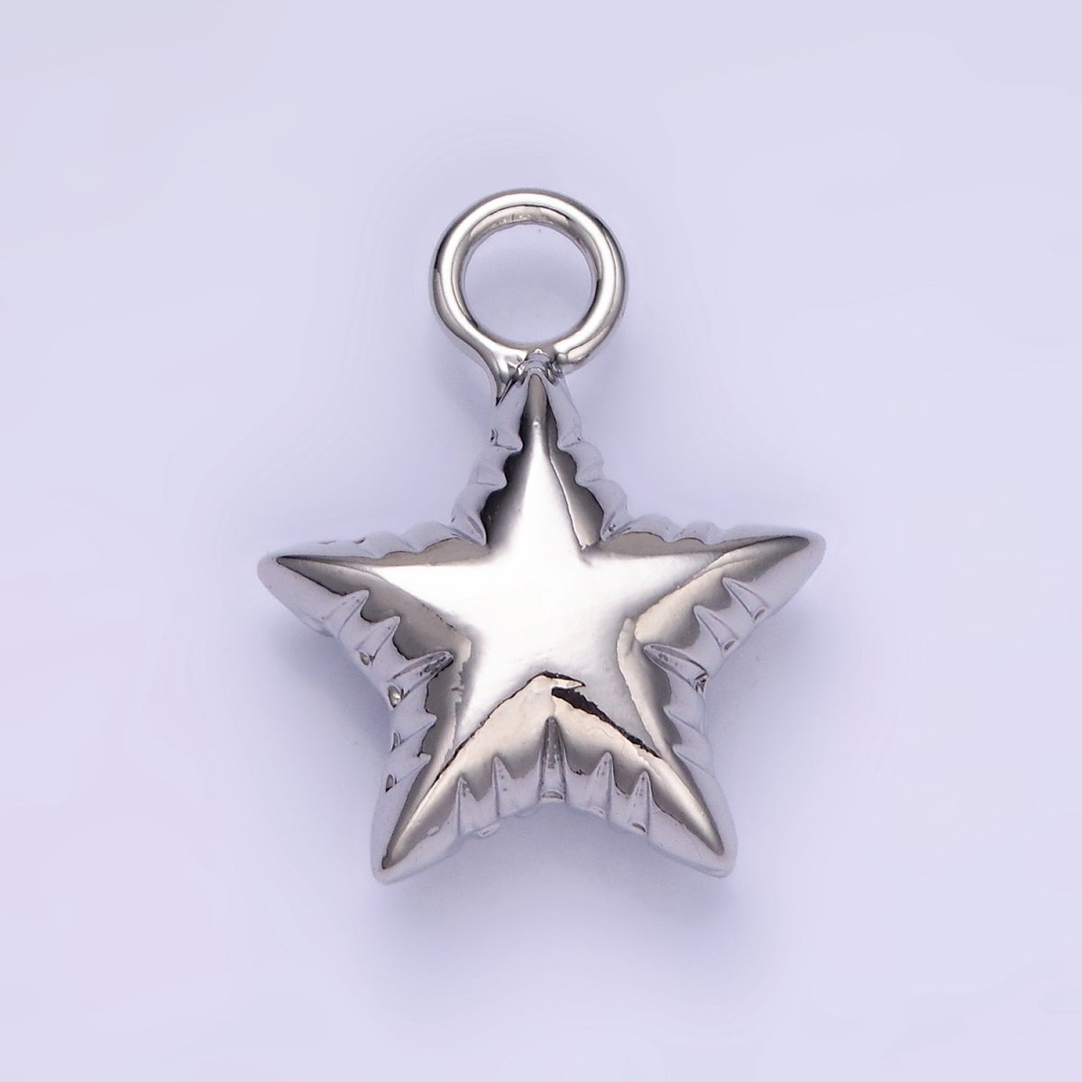 Mini Star Balloon Charm 14K Gold Filled Celestial Bubble Pendant | W-502 - DLUXCA