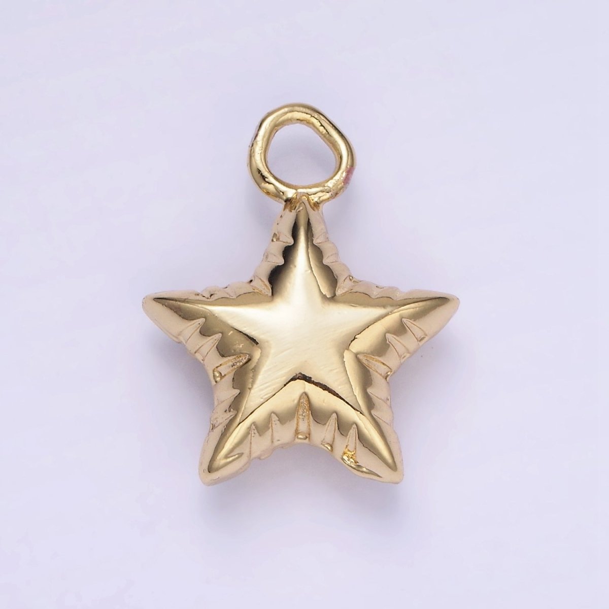 Mini Star Balloon Charm 14K Gold Filled Celestial Bubble Pendant | W-502 - DLUXCA