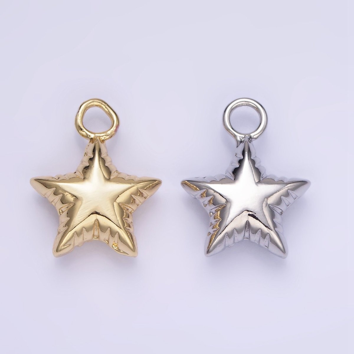 Mini Star Balloon Charm 14K Gold Filled Celestial Bubble Pendant | W-502 - DLUXCA