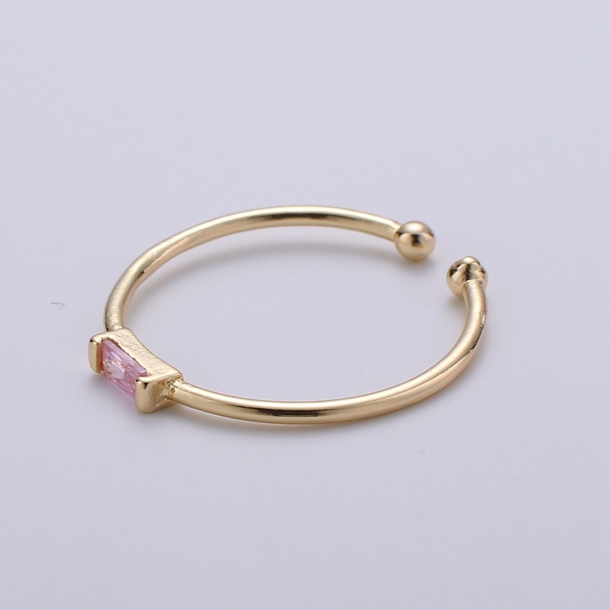 Minimalist Birthstone Ring • Cz Ring in Gold • Dainty Birthstone Ring • Stacking Ring • Valentine Gifts for Mom Wife Friend R-215 R-216 R-218 R-219 R-220 R-223 R-225 - DLUXCA