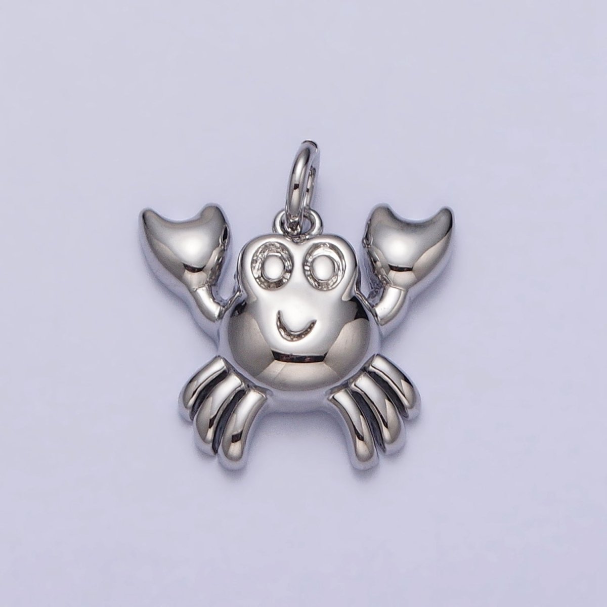 Minimalist Crustacean Crab Animal Add-On Charm in Gold & Silver | AC189 AC190 - DLUXCA