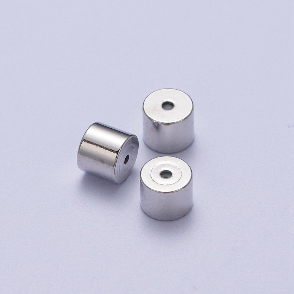 Minimalist Cylinder Earrings Backings Jewelry Supply (12 Pieces) Set in Gold & Silver | K-074 K-076 - DLUXCA