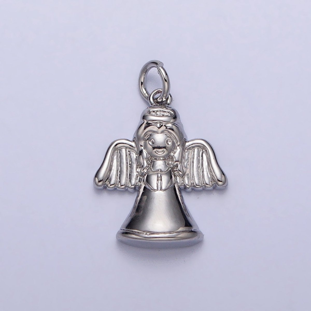 Minimalist Guardian Praying Angel Charm in Gold & Silver | AC199 AC200 - DLUXCA