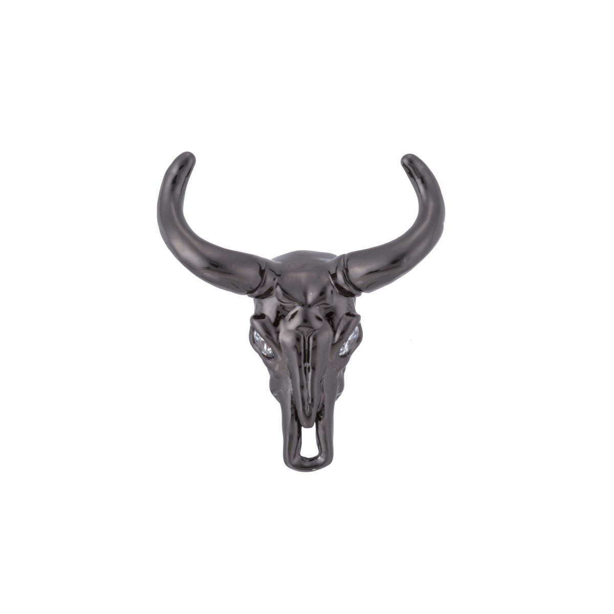 Minimalist Longhorn Bull Ox Head Texas Spacer Bead | B-060 - DLUXCA
