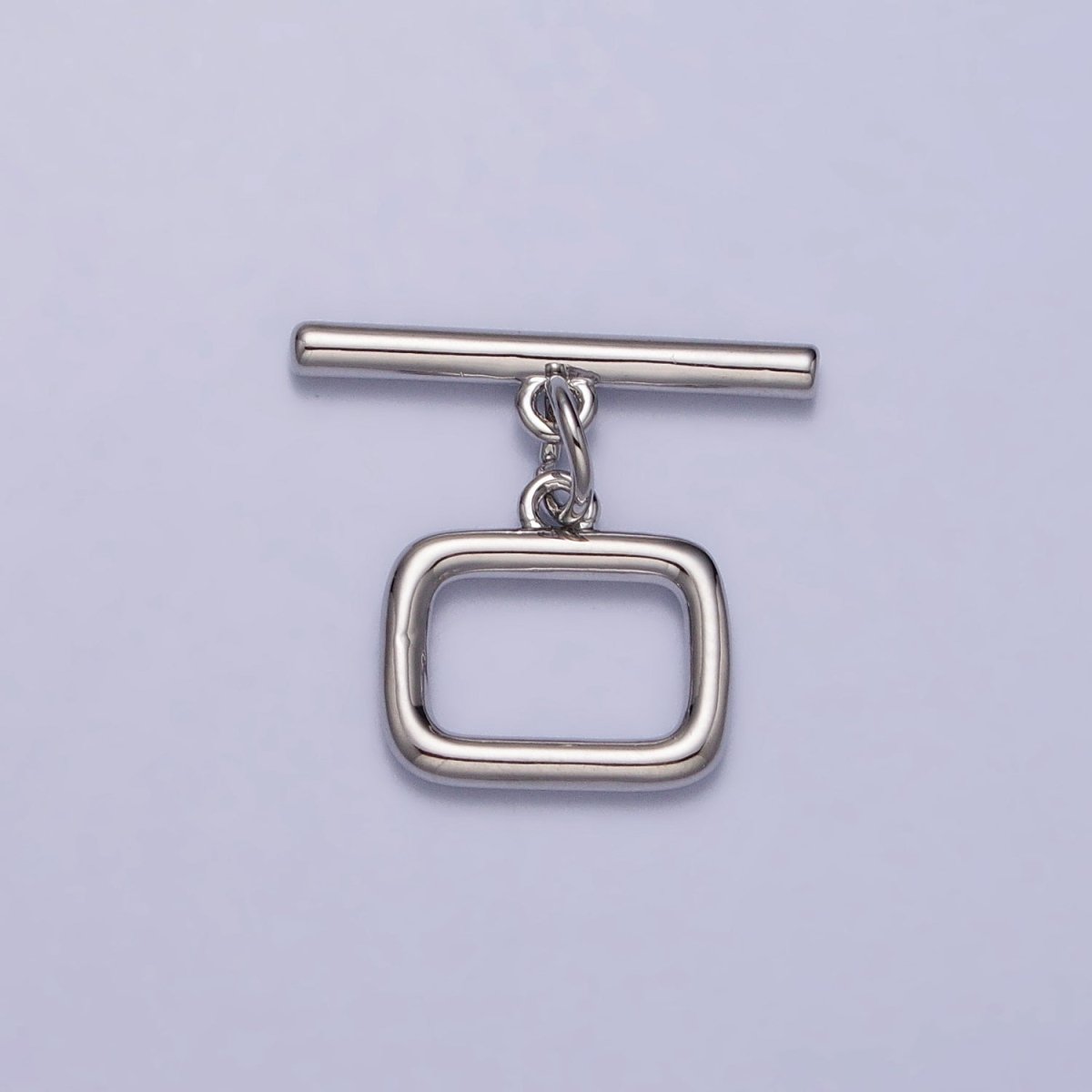 Minimalist Rectangular Toggle Clasps Jewelry Closure Supply in Gold & Silver | Z-078 Z-079 - DLUXCA