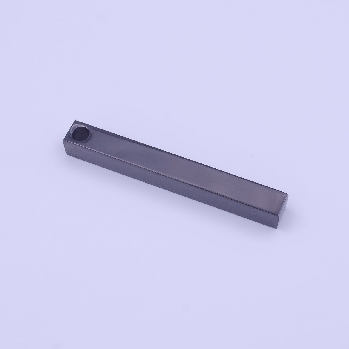 Minimalist Stainless Steel 50mm Tag Bar Pendant in Silver, Black, Gold J-017 J-048 X-669 - DLUXCA