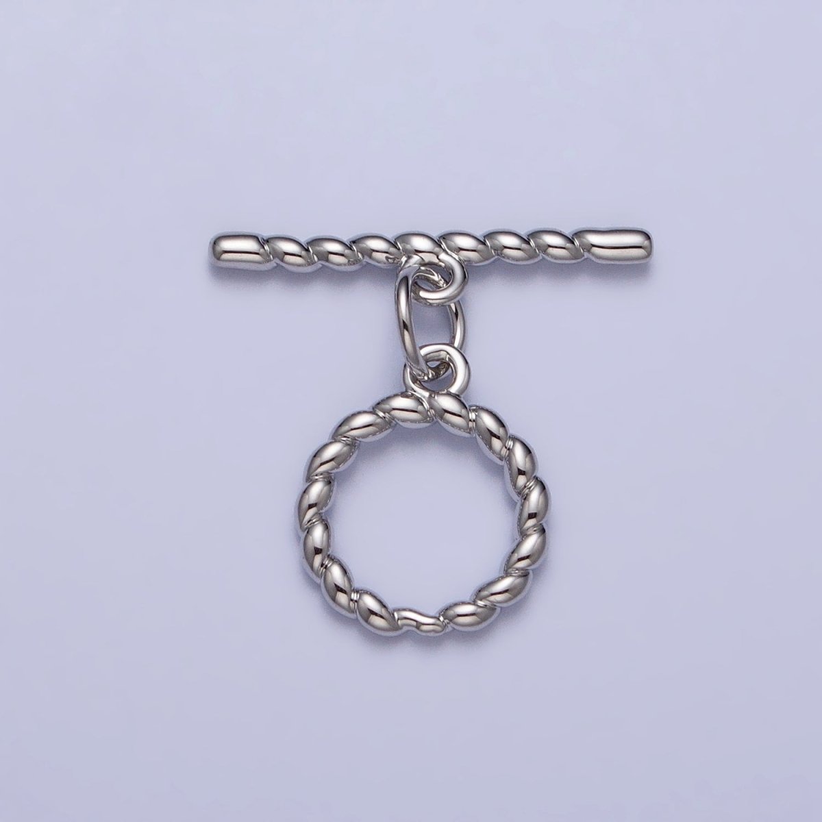 Minimalist Twisted Mini Croissant Toggle Clasps Jewelry Closure Supply in Gold & Silver | Z-101 Z-102 - DLUXCA