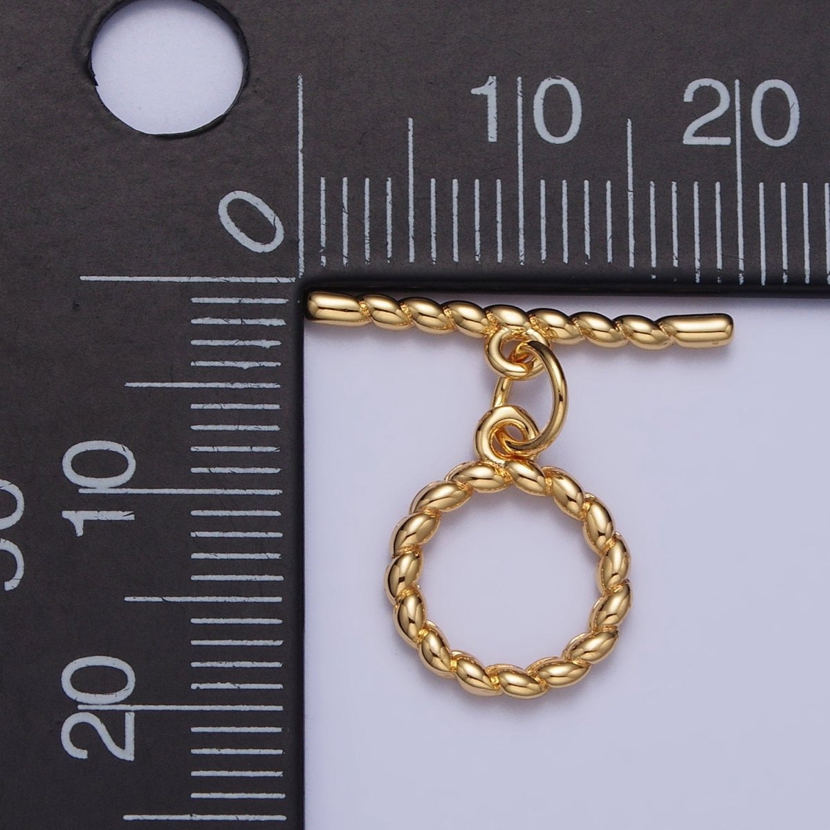 Minimalist Twisted Mini Croissant Toggle Clasps Jewelry Closure Supply in Gold & Silver | Z-101 Z-102 - DLUXCA