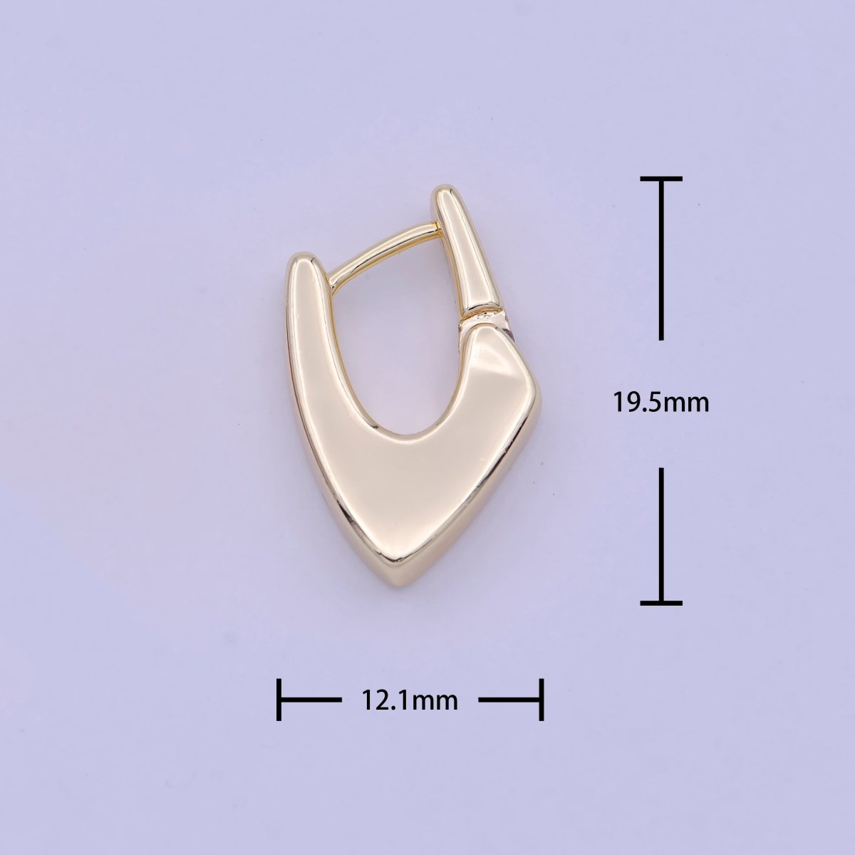 Modern Hoop Earrings • 14k Gold Filled Dainty Earrings • Huggie Hoops Earrings • Minimalist Earrings Wholesale Jewelry Q-176 - DLUXCA
