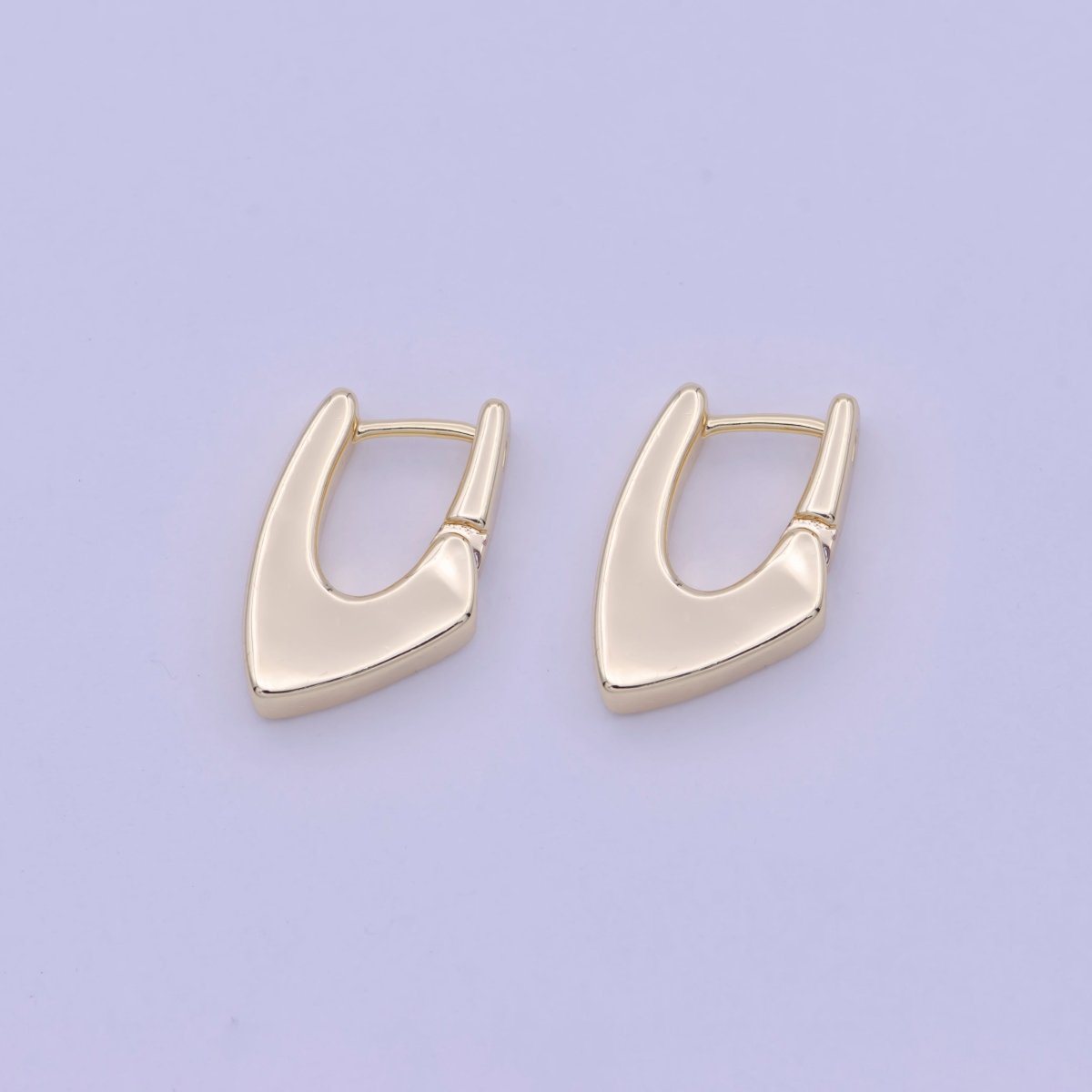 Modern Hoop Earrings • 14k Gold Filled Dainty Earrings • Huggie Hoops Earrings • Minimalist Earrings Wholesale Jewelry Q-176 - DLUXCA