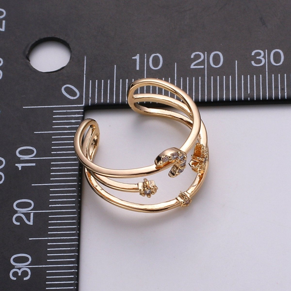 Moon Rings For Women Stars Celestial Gold Ring Celestial Ring Statement Ring Bridesmaid Gift Moon Star Galaxy Jewelry Gift for Her R-057 - DLUXCA
