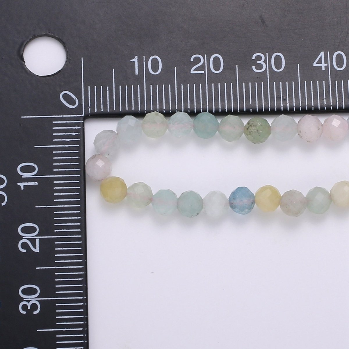 Multicolor Natural Gemstone Beads Morganite Amazonite Pink Rose Quartz Moonstone Purple Amethyst Necklace Ready To Wear | WA-012 Clearance Pricing - DLUXCA