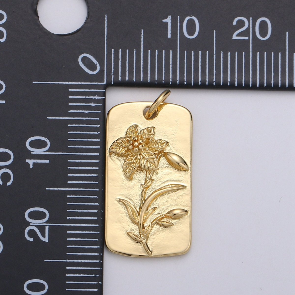 Narcissus Flower Charms, Gold Narcissus Pendant, Dainty Narcissus Charm, Small Wild Flower Charm for Necklace Floral Flower Jewelry D-754 - DLUXCA