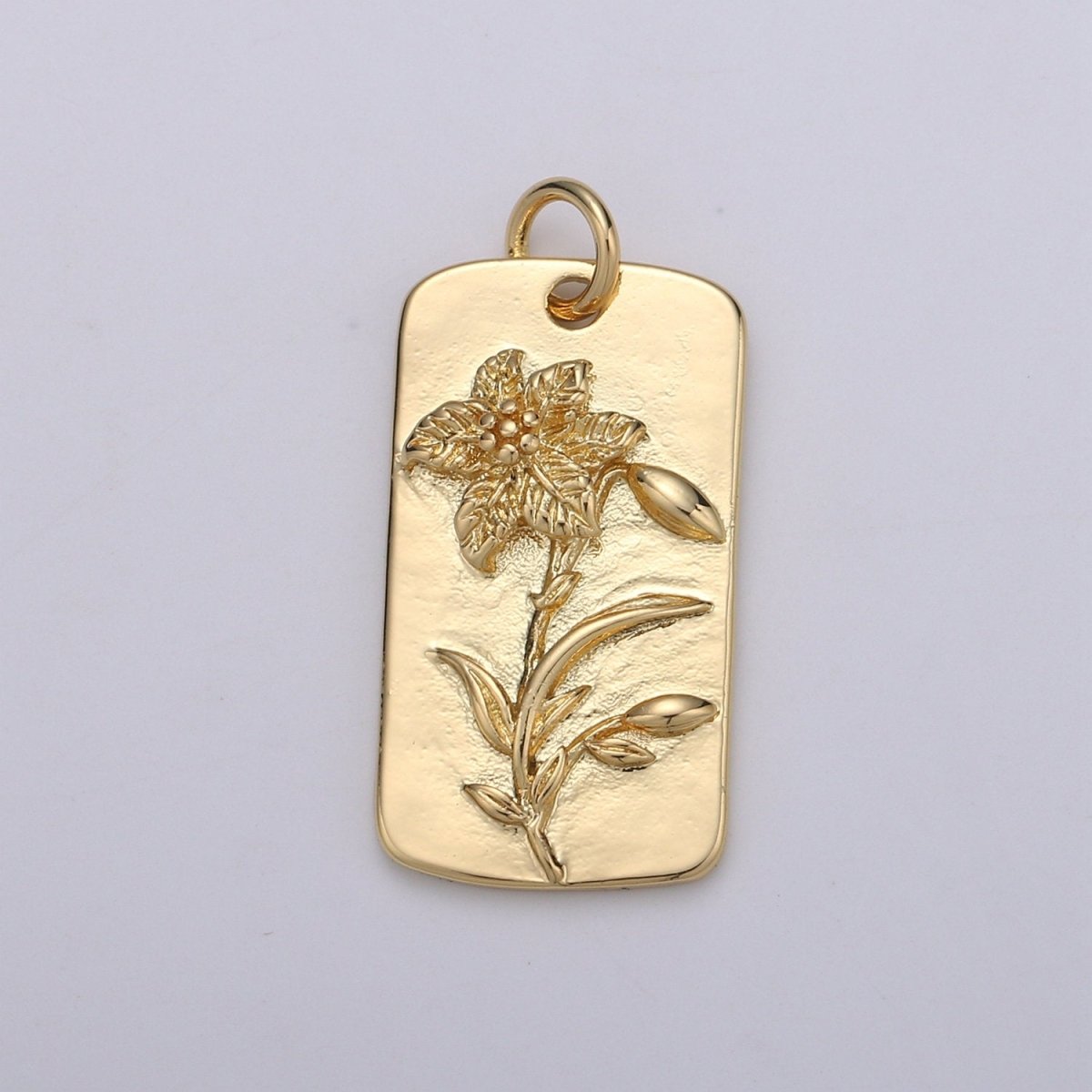 Narcissus Flower Charms, Gold Narcissus Pendant, Dainty Narcissus Charm, Small Wild Flower Charm for Necklace Floral Flower Jewelry D-754 - DLUXCA