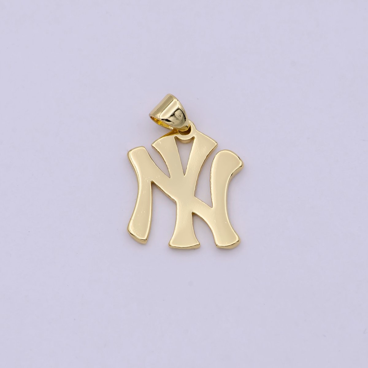 NY Yankees Pendant Necklace | New York Pendant | NYC Gifts For Him & Her | NY Yankees Initial | Baseball Charm H605 - DLUXCA