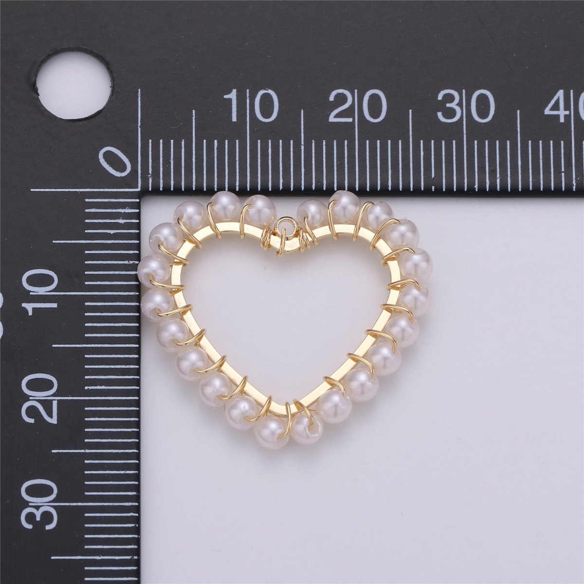 On Sale! CLEARANCE! 1pc Heart Shell Powder Pearl Charm Pendant with 18k Light Gold Plated Edge for Necklace Anklet Bracelet Earring Charm Supplies 27mmx27mm E-516 - DLUXCA