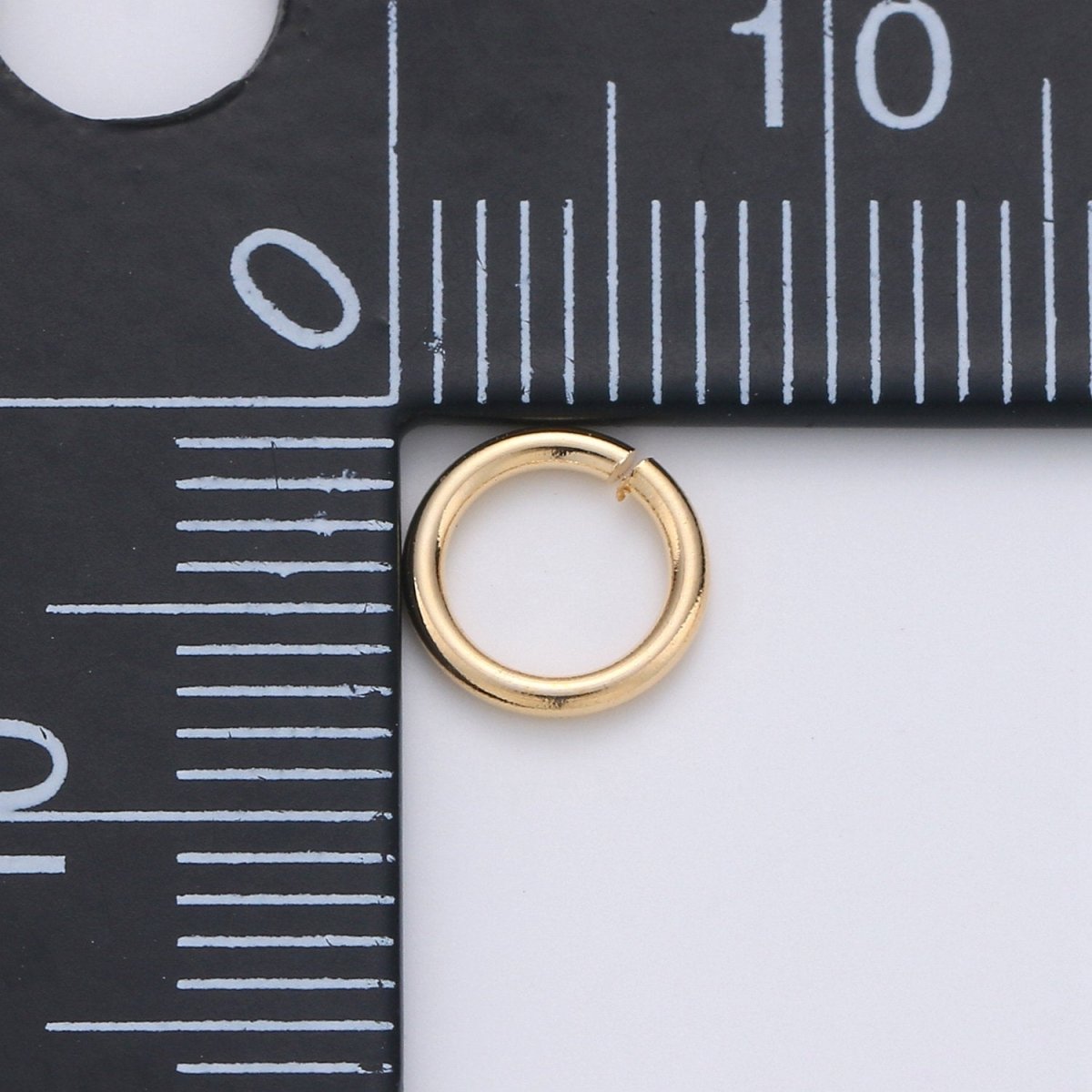Open Jump Ring Real Gold Plated Jump Ring 4mm, 7mm with 20 gauge / 0 ...