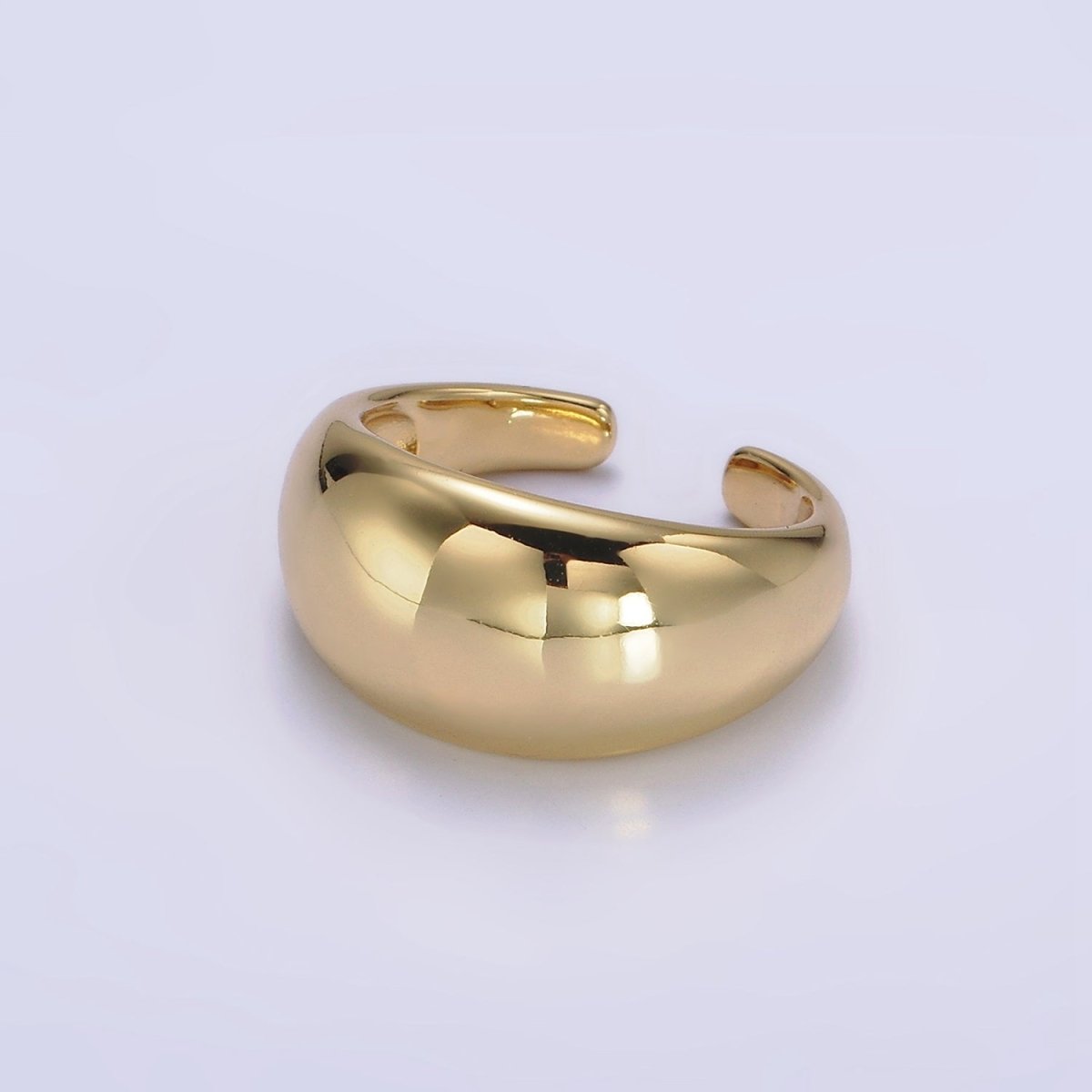 OS 14K Gold Filled Chubby Minimalist Band Statement Ring | O-574 - DLUXCA