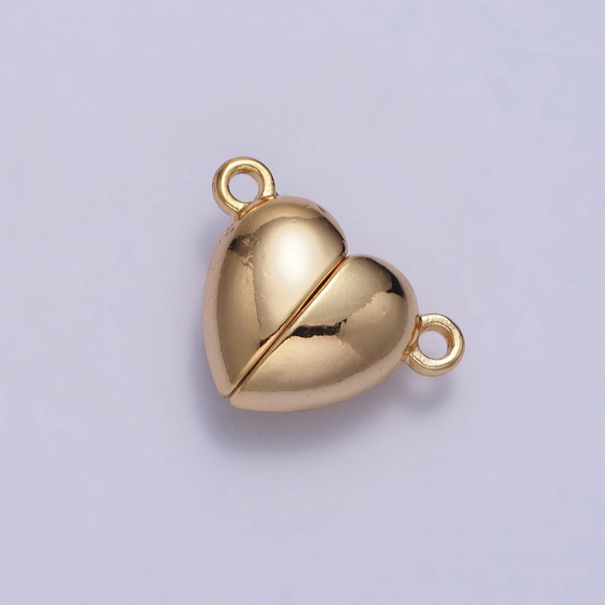OS 16mm Gold Magnetic Heart Connector Jewelry Closure | Z-064 - DLUXCA