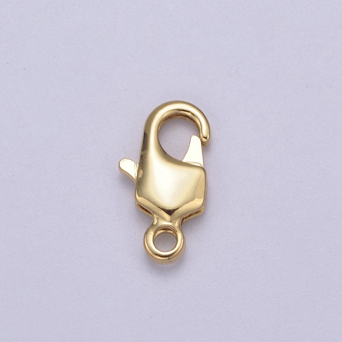 OS 24K Gold Filled 12.5mm x 7mm Rectangular Lobster Clasps Closure Findings L-636 - DLUXCA