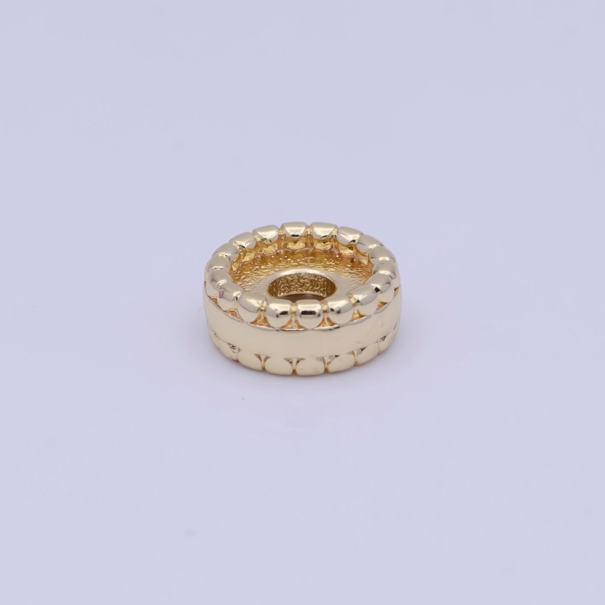 OS 8.8mm Thin Flat Rounded Gold Spacer Supply | K-320 - DLUXCA